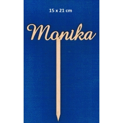 Monika  15x21cm ,  topper   Sklejka #3mm,